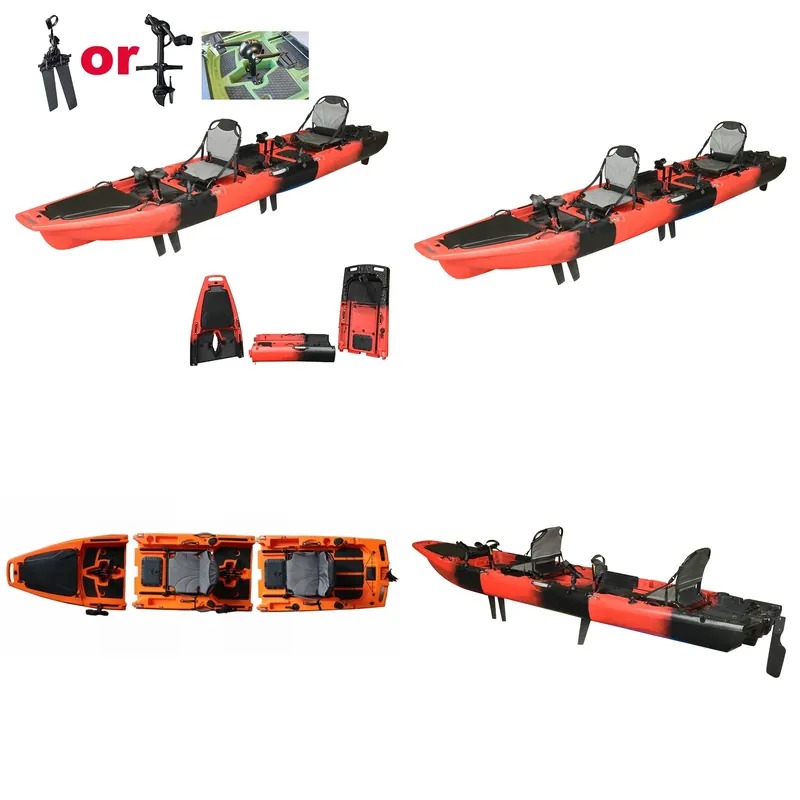 Fishing Kayak Sit In - 핫세일 14피트 2인승 더블 페달 시트온탑