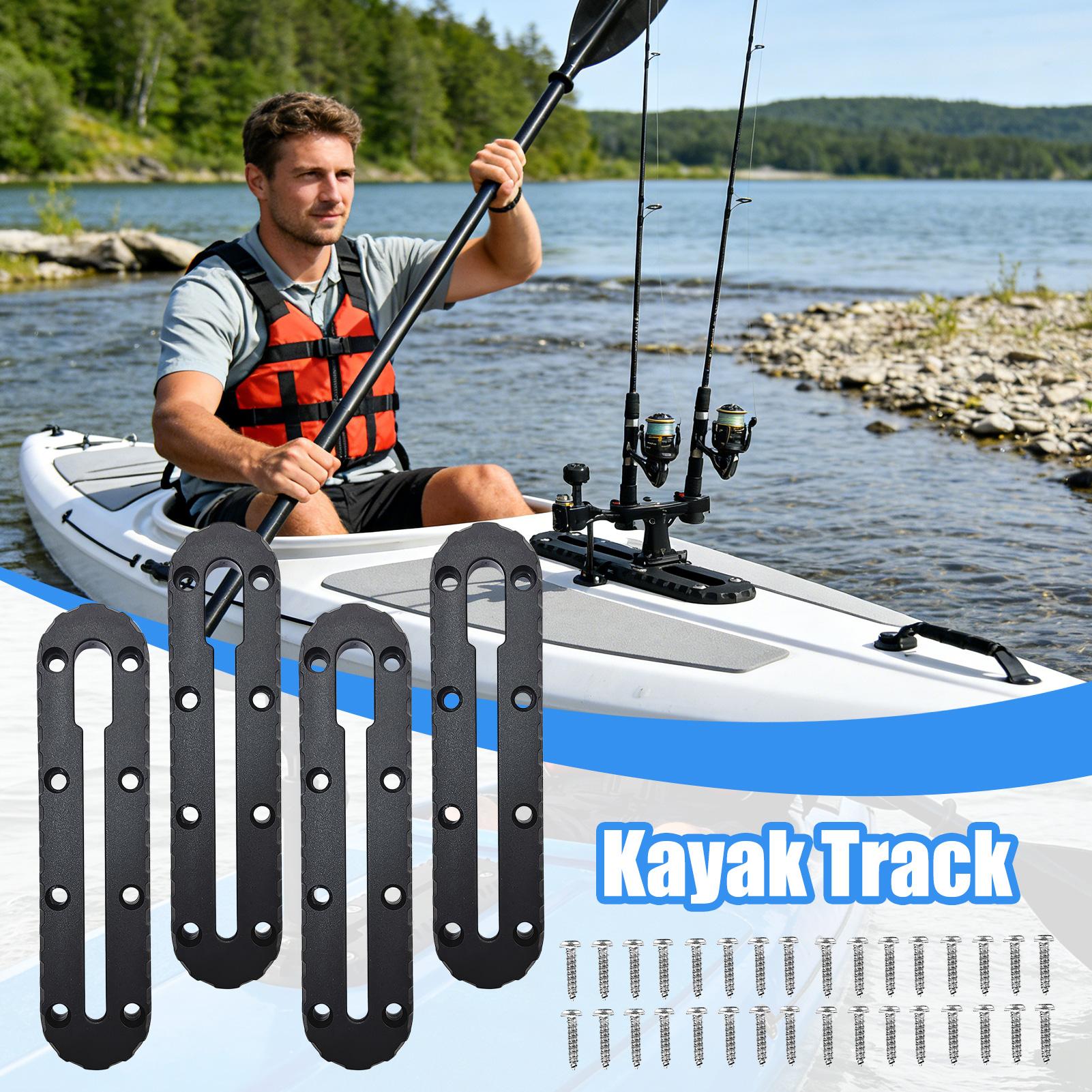 나사가 있는 카약 트랙 마운트 4개 조각 범용 다기능  - Fishing Kayak Fish Finder Mount 리뷰 및 가격