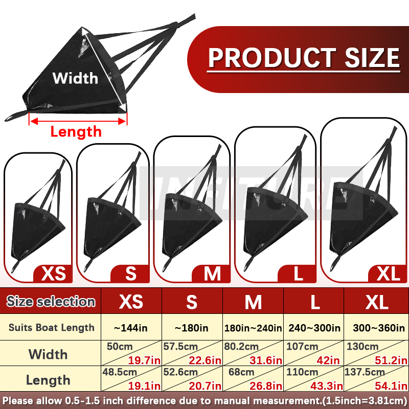 18-53인치 해양 드로그 앵커 플로트 마린 카약 드리 - Fishing Kayak Anchor 리뷰 및 가격