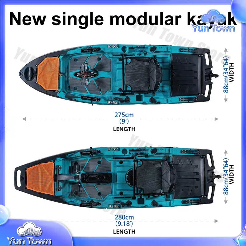 모듈식 카약 9.5피트 싯온탑 페달 핀 드라이브 낚시  - Fishing Kayak Sit In 리뷰 및 가격